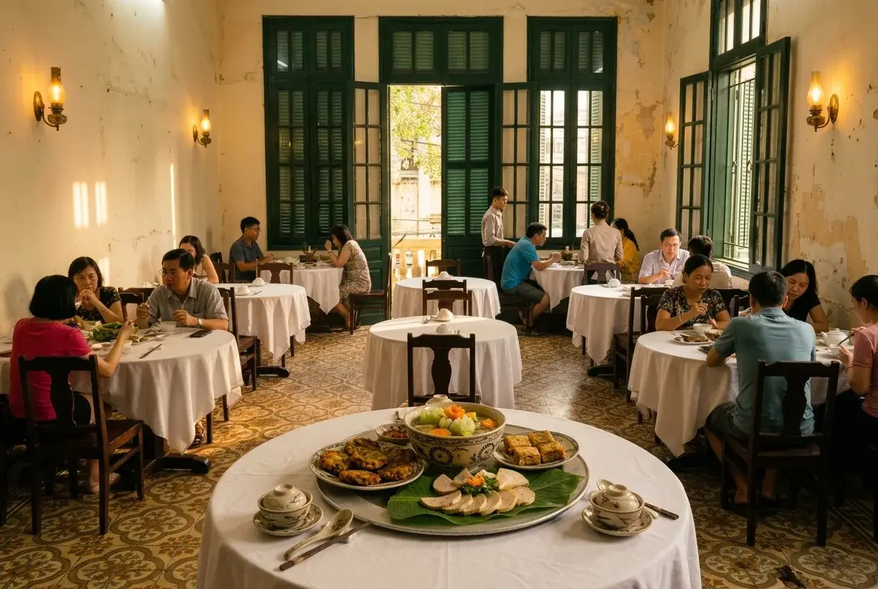 Phòng ăn chính và hai phòng riêng 1
